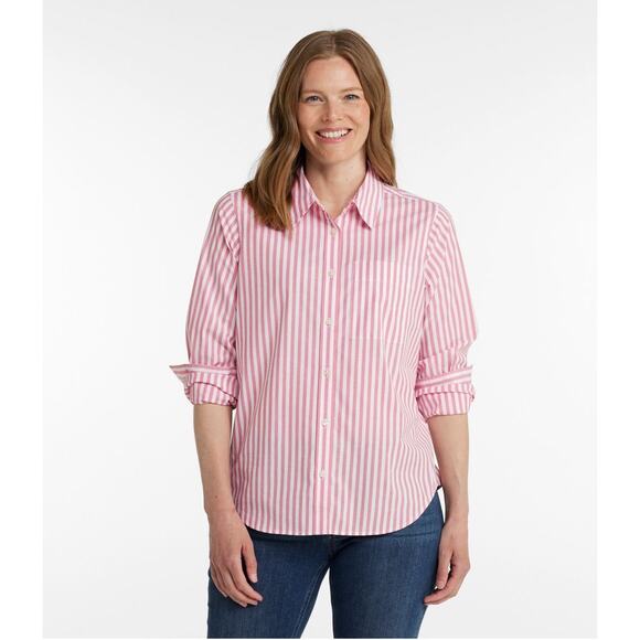 L.L. Bean‎ Button Up | Womens 3/4 Sleeve Striped Blouse | Size M - Picture 6 of 7
